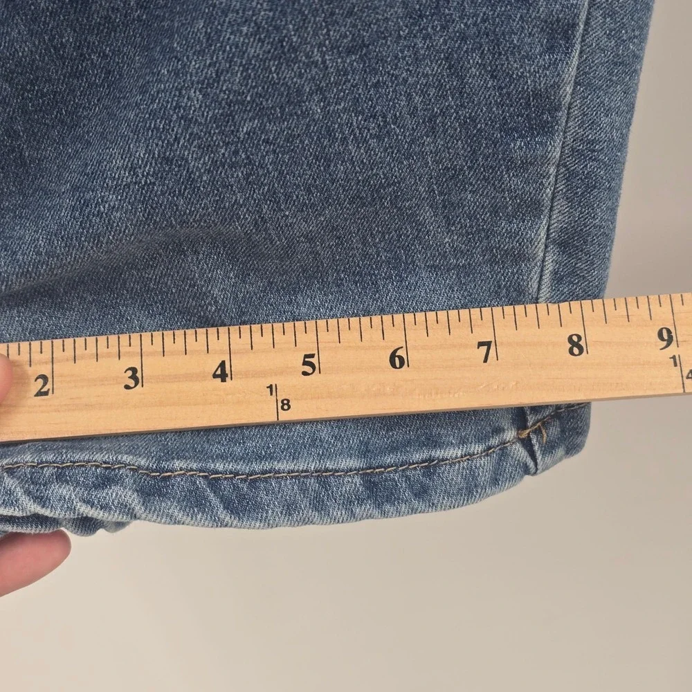 9th & Main Jeans Womens 14 Barrel Leg Jeans Medium Wash High Rise Cropped